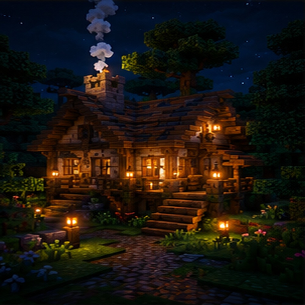 Haus bei Nacht